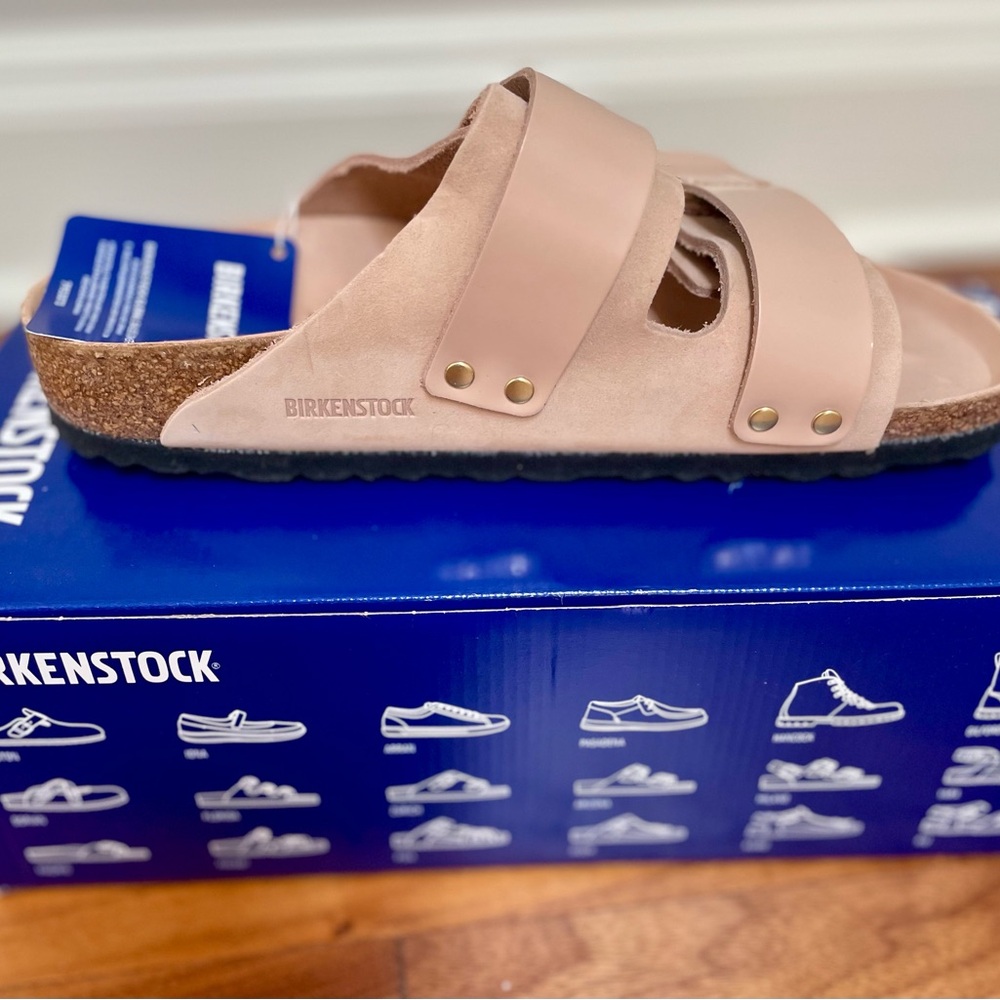 Birkenstock Double Strap Sandals Comfortable Slip-On Design - Picture 3 of 8